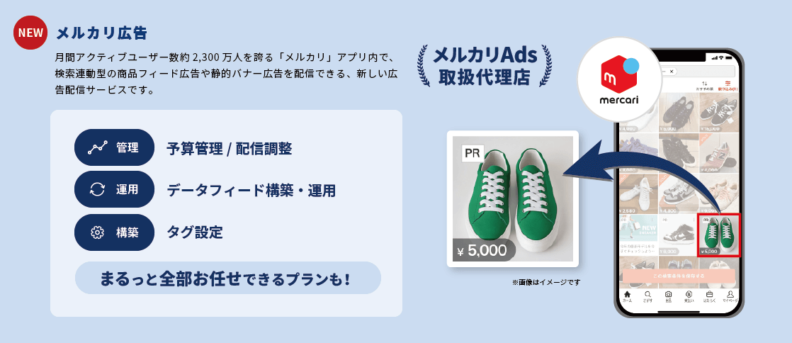 メルカリAdsの広告運用代行